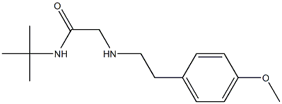 N-tert-butyl-2-{[2-(4-methoxyphenyl)ethyl]amino}acetamide Structure