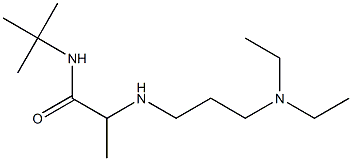 N-tert-butyl-2-{[3-(diethylamino)propyl]amino}propanamide Structure