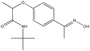 N-tert-butyl-2-{4-[1-(hydroxyimino)ethyl]phenoxy}propanamide|