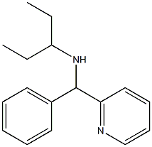 pentan-3-yl[phenyl(pyridin-2-yl)methyl]amine 结构式