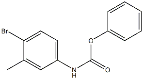 phenyl N-(4-bromo-3-methylphenyl)carbamate 化学構造式