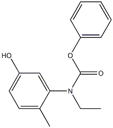 phenyl N-ethyl-N-(5-hydroxy-2-methylphenyl)carbamate Structure