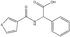 phenyl[(thien-3-ylcarbonyl)amino]acetic acid Structure