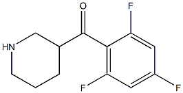 piperidin-3-yl(2,4,6-trifluorophenyl)methanone Structure