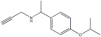 prop-2-yn-1-yl({1-[4-(propan-2-yloxy)phenyl]ethyl})amine Structure