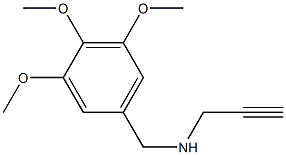 prop-2-yn-1-yl[(3,4,5-trimethoxyphenyl)methyl]amine Struktur