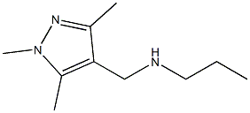 propyl[(1,3,5-trimethyl-1H-pyrazol-4-yl)methyl]amine Structure