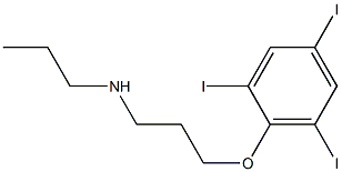 propyl[3-(2,4,6-triiodophenoxy)propyl]amine Struktur