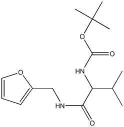 tert-butyl 1-{[(2-furylmethyl)amino]carbonyl}-2-methylpropylcarbamate Structure