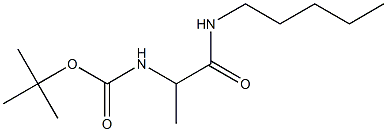 tert-butyl 1-methyl-2-oxo-2-(pentylamino)ethylcarbamate,,结构式