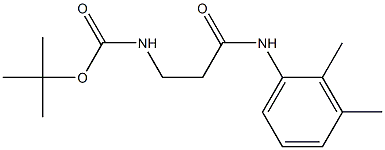 tert-butyl 3-[(2,3-dimethylphenyl)amino]-3-oxopropylcarbamate,,结构式