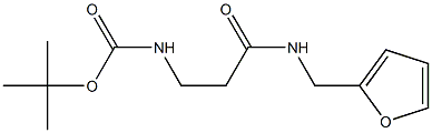 tert-butyl 3-[(2-furylmethyl)amino]-3-oxopropylcarbamate,,结构式