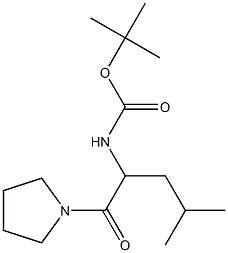 tert-butyl 3-methyl-1-(pyrrolidin-1-ylcarbonyl)butylcarbamate|