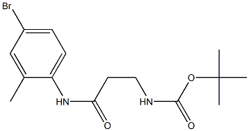 tert-butyl N-{2-[(4-bromo-2-methylphenyl)carbamoyl]ethyl}carbamate Structure
