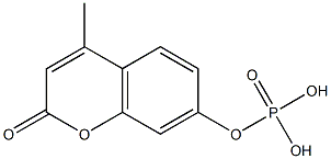 Phosphoric acid mono-(4-methyl-2-oxo-2H-chromen-7-yl) ester Struktur