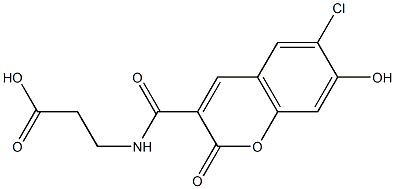 3-[(6-Chloro-7-hydroxy-2-oxo-2H-chromene-3-carbonyl)-amino]-propionic acid