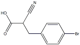 3-(4-Bromophenyl)-2-cyanopropionic acid Structure