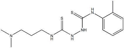 3-(3-dimethylaminopropyl)-1-[(2-methylphenyl)thiocarbamoylamino]thiourea Struktur