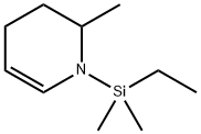 Pyridine,  1-(ethyldimethylsilyl)-1,2,3,4-tetrahydro-2-methyl-,,结构式