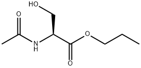 Serine,  N-acetyl-,  propyl  ester 化学構造式