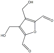 2,5-Furandicarboxaldehyde,  3,4-bis(hydroxymethyl)-,,结构式