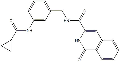 3-Isoquinolinecarboxamide,  N-[[3-[(cyclopropylcarbonyl)amino]phenyl]methyl]-1,2-dihydro-1-oxo-