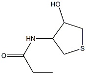 Propanamide,  N-(tetrahydro-4-hydroxy-3-thienyl)-,,结构式