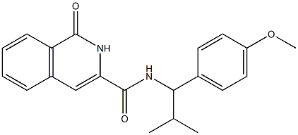 3-Isoquinolinecarboxamide,  1,2-dihydro-N-[1-(4-methoxyphenyl)-2-methylpropyl]-1-oxo-|