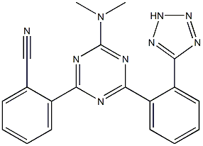 2-[4-dimethylamino-6-[2-(2H-tetrazol-5-yl)phenyl]-1,3,5-triazin-2-yl]benzonitrile