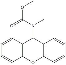 METHYL (9H-XANTHEN-9-YL)METHYLCARBAMATE,,结构式