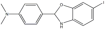 4-(6-IODO-2,3-DIHYDROBENZO[D]OXAZOL-2-YL)-N,N-DIMETHYLBENZENAMINE Struktur