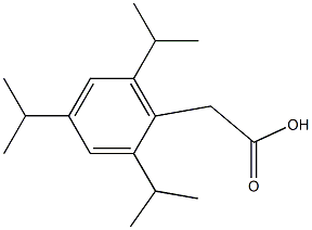 2,4,6-TRIISOPROPYLBENZENEACETIC ACID,,结构式