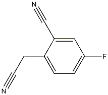 2-CYANO-4-FLUOROPHENYLACETONITRILE Structure