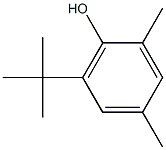 6-tert-buty-2,4-xylenol 化学構造式
