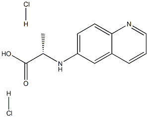 D-6-Quinolylalanine  dihydrochloride 化学構造式