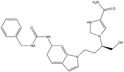 1-[(2R)-4-[6-(benzylcarbamoylamino)-5H-indol-1-yl]-1-hydroxy-butan-2-yl]-2H-imidazole-4-carboxamide