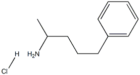 1-Methyl-4-phenyl-butylamine hydrochloride 化学構造式