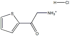 2-Oxo-2-thiophen-2-yl-ethyl-ammonium hydrochloride Structure