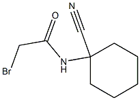 2-Bromo-N-(1-cyano-cyclohexyl)-acetamide Struktur