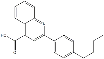 2-(4-butylphenyl)-4-quinolinecarboxylic acid Struktur