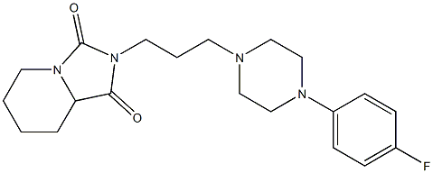 2-{3-[4-(4-fluorophenyl)-1-piperazinyl]propyl}tetrahydroimidazo[1,5-a]pyridine-1,3(2H,5H)-dione Structure