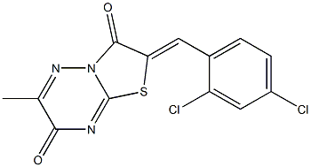 2-(2,4-dichlorobenzylidene)-6-methyl-7H-[1,3]thiazolo[3,2-b][1,2,4]triazine-3,7(2H)-dione