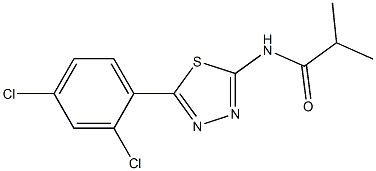 N-[5-(2,4-dichlorophenyl)-1,3,4-thiadiazol-2-yl]-2-methylpropanamide Structure
