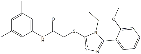 N-(3,5-dimethylphenyl)-2-{[4-ethyl-5-(2-methoxyphenyl)-4H-1,2,4-triazol-3-yl]sulfanyl}acetamide