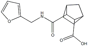 3-{[(2-furylmethyl)amino]carbonyl}bicyclo[2.2.1]heptane-2-carboxylic acid Structure