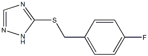 5-[(4-fluorobenzyl)sulfanyl]-1H-1,2,4-triazole Struktur