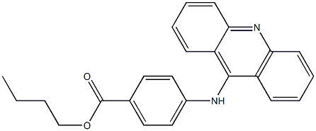 butyl 4-(9-acridinylamino)benzoate 结构式