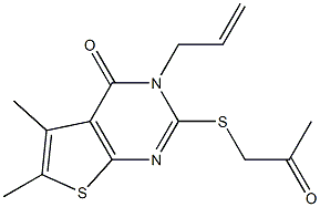 3-allyl-5,6-dimethyl-2-[(2-oxopropyl)sulfanyl]thieno[2,3-d]pyrimidin-4(3H)-one