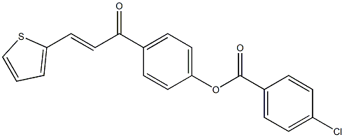 4-[3-(2-thienyl)acryloyl]phenyl 4-chlorobenzoate Structure