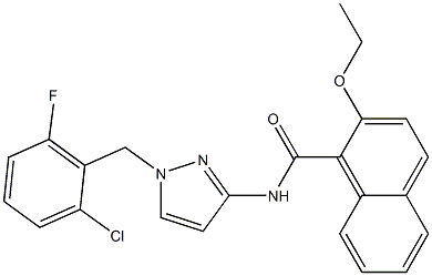 N-[1-(2-chloro-6-fluorobenzyl)-1H-pyrazol-3-yl]-2-ethoxy-1-naphthamide